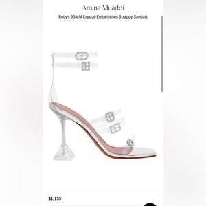 Amina muaddi clear heels